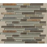Mixed Up 12" x 12" Random Linear Mosaic Slate Accent Tile in Pikes Peak