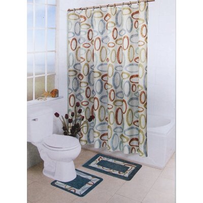 Brown Polyester Shower Curtain | Wayfair