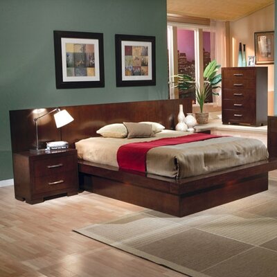 Espresso Bedroom Furniture Sets on Alpine Furniture Solana Eastern King Bedroom Set With Bookcase