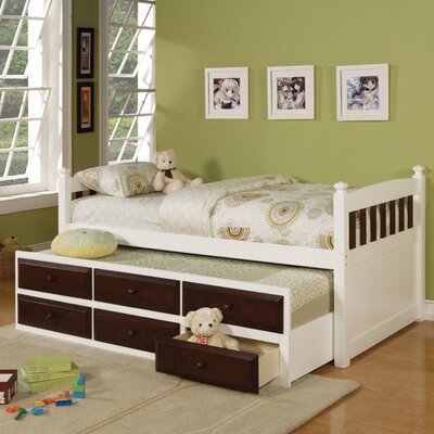 Twin Captains  Storage on Wildon Home Captain S Bed With Trundle And Storage