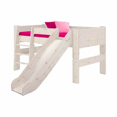 Bunk Beds  Kids  Slide on Kids Marvelous Panel Twin Low Loft Bed With Straight Ladder And Slide