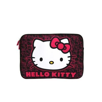 Pink Laptop Bags on Hello Kitty Face Laptop Case In Black And Pink   Sanlc0002 Blk Pink