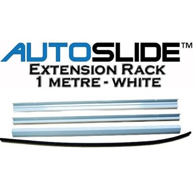 Autoslide 3 Foot Rack Extension White dog kennel