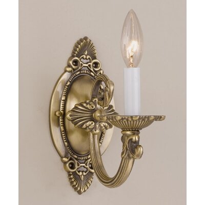Crystorama Traditional Wall Sconce Candle Wall Sconce in Antique ...