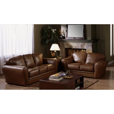 Discount Living Room  on Furniture Natalia 2 Piece Leather Living Room Set   77735 Leather