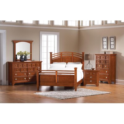 Broyhill Bedroom Furniture Sets on Broyhill Modern Country Classic Panel Bedroom Set In Cherry Stain