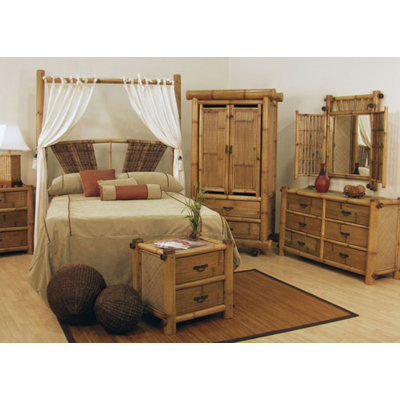 Bedroom Furniture Sets on Rattan Hawaii Bamboo Queen Bedroom Set ...
