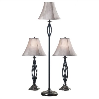 Sports Floor Lamps on Sperry Floor And Table Lamp Set In Bronze   Set Of Three   30350