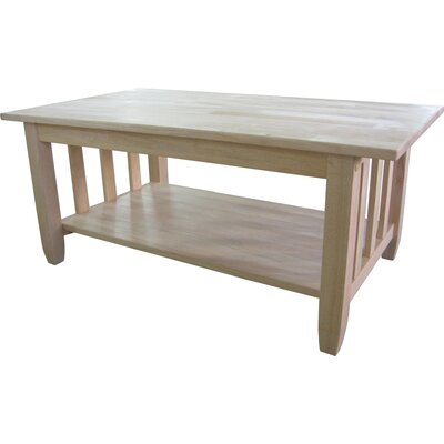 Unfinished Furniture Coffee Table on Concepts Unfinished Wood Mission Tall Coffee Table   Wayfair