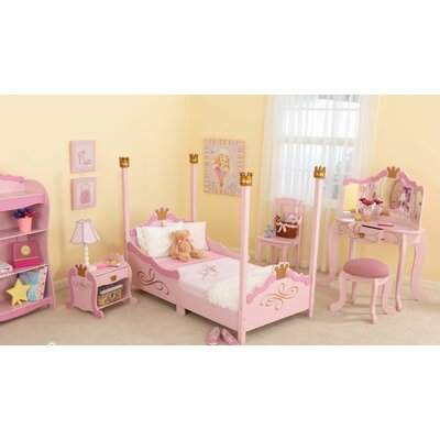 Princess Bedroom Furniture on Kidkraft Princess Toddler Bed   Wayfair