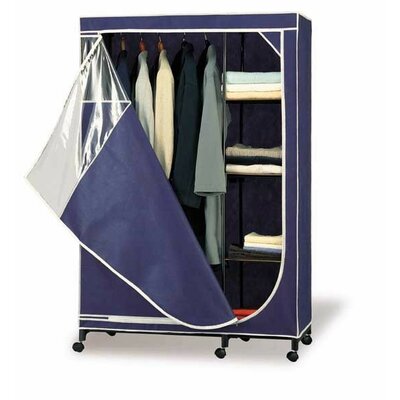 OIA Storage Wardrobe in Canvas with Tan Trim | Wayfair