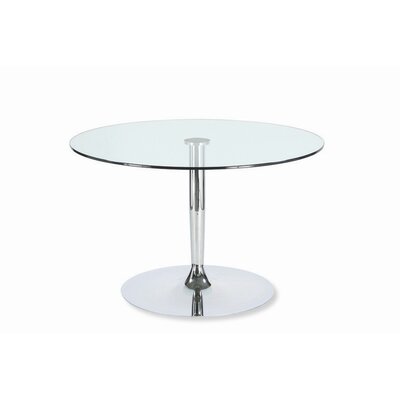  Glass Dining Table on Calligaris Planet Round Metal And Glass Dining Table   120cm