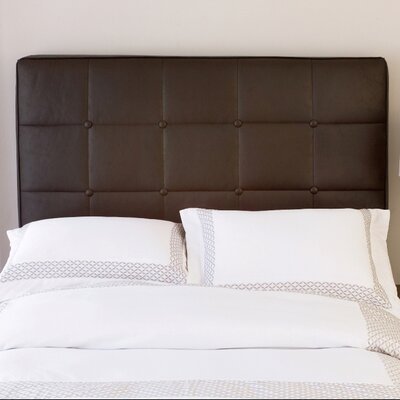 Headboard Lights on Tufted Leather Inflatable Headboard In Chocolate Faux Leather