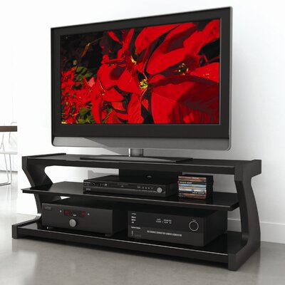 Rustic Furniture Houston Texas on South Beach Wide 58  Tv Stand In Black Lacquer