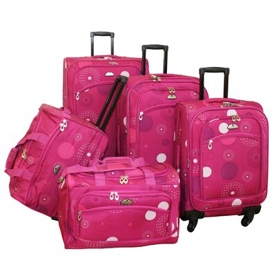 Luggagepiece on American Flyer Fireworks 5 Piece Spinner Luggage Set   86800 5