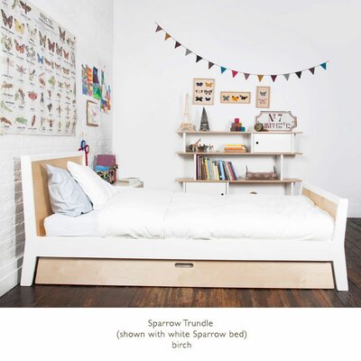 Trundle   Storage on Oeuf Sparrow Twin Bed With Optional Trundle   Allmodern