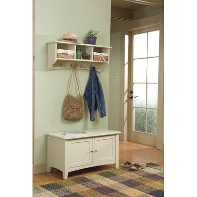 Alaterre Shaker Cottage Bench Table and Coat Hooks | Wayfair