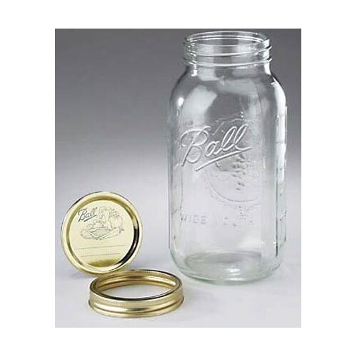 Alltrista Half Gallon Wide Mouth Canning Jar (Set of 6)