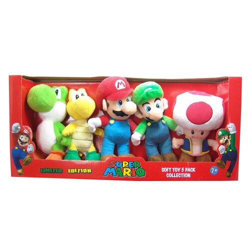 Goldie Marketing Super Mario Small Plush (Set of 5)