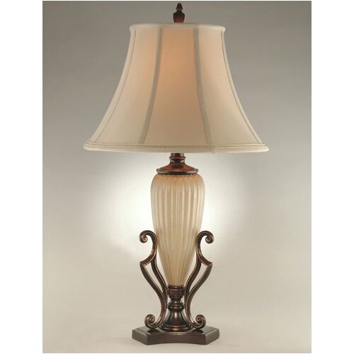 Dale Tiffany Schulyer Table Lamp in Antique Coffee and Gold
