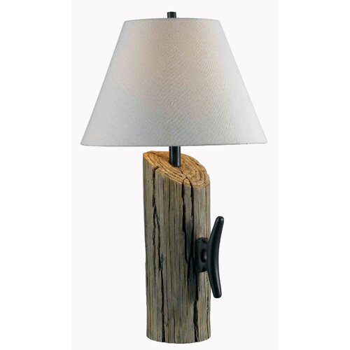 Kenroy Home Cole One Light Table Lamp in Wood Grain   32055WDG