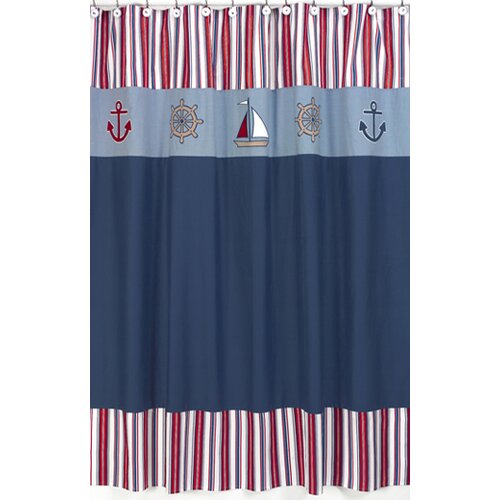 Sweet Jojo Designs Nautical Nights Shower Curtain   ShowerCurtain