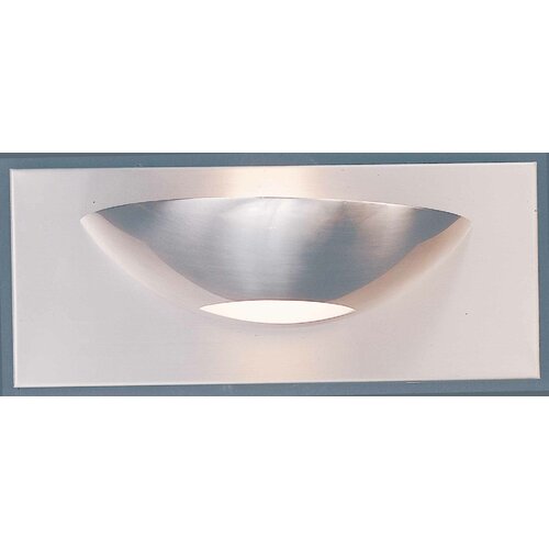 Triarch Lighting Halogen Wall Sconce in Brushed Steel