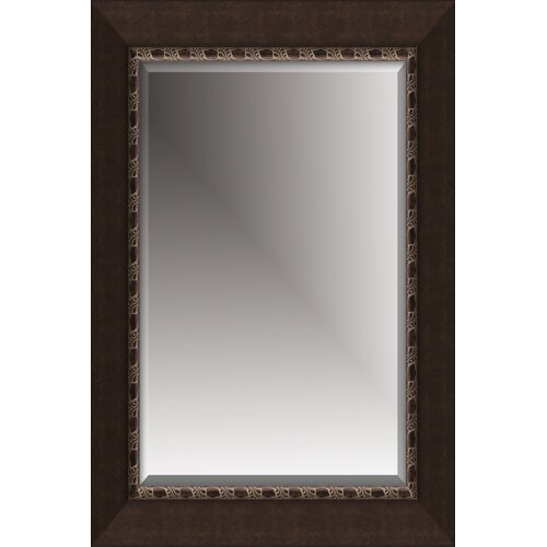 Michael Payne Beveled Mirror with Polystyreen Frame in Coffee