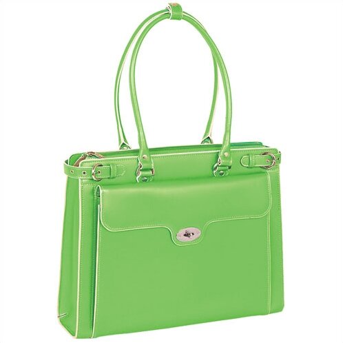 McKlein USA 94831 - W Series Winnetka Italian Leather Women's Briefcase in Green